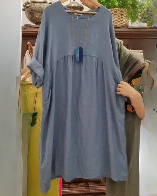 ENID | COMFORTABLE WIDE DRESS WITH BELLY COVERAGE