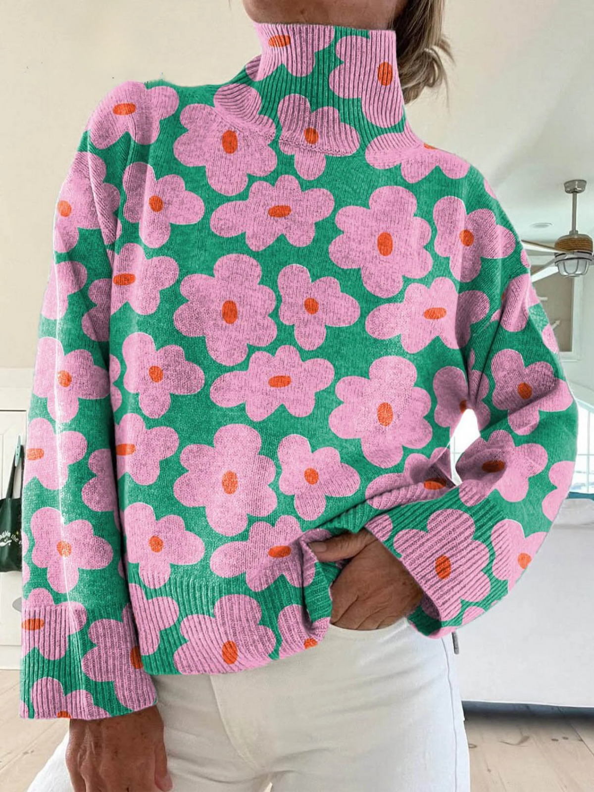 ASPEN | FLORAL KNIT JUMPER