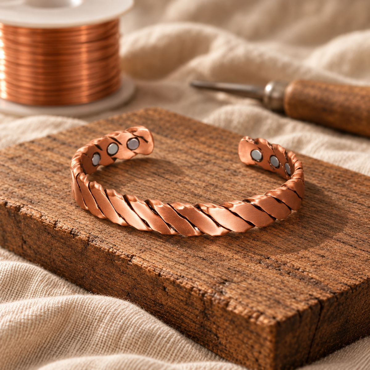 NADINE | SAGE COPPER BRACELET