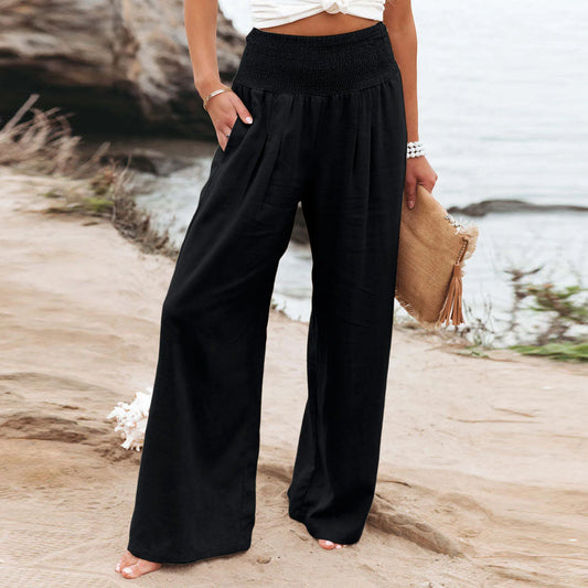 Iris | Wide-Leg-Hose mit Schmokbund