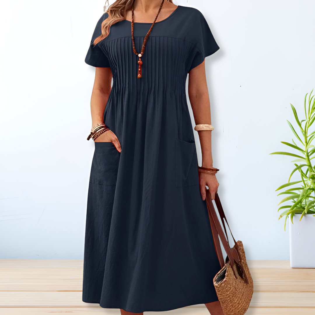GWENDOLINE | RELAXED FIT DAY DRESS WITH TUMMY COVERAGE