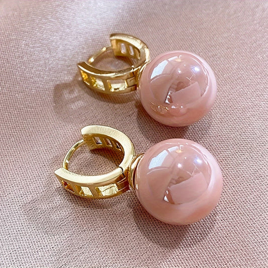 ROSALIE | ROSE PEARL EARRINGS