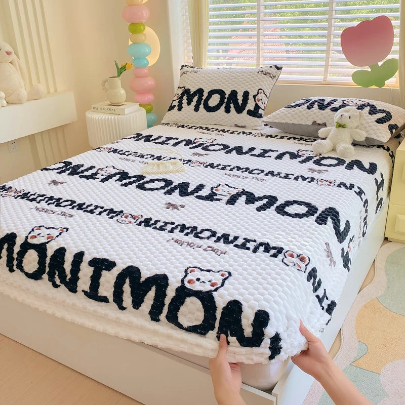 MONIMON | CUTE CHARACTER PLUSH BEDDING SET