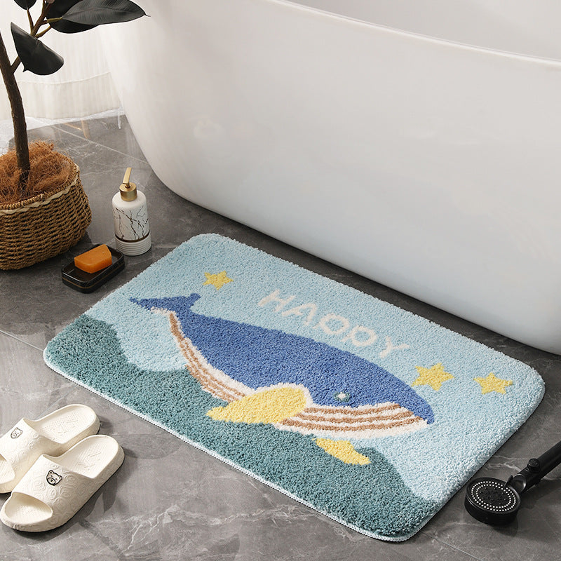 HAPPYWHALE | CUTE OCEAN NON-SLIP BATH MAT