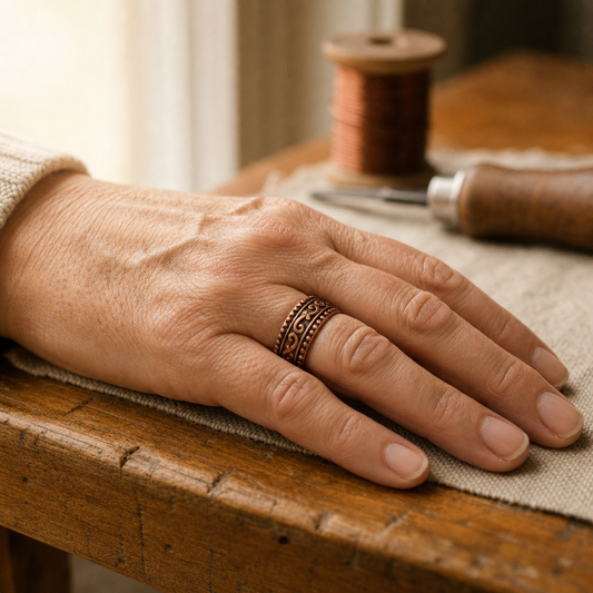 AMELIA | FERN COPPER RING