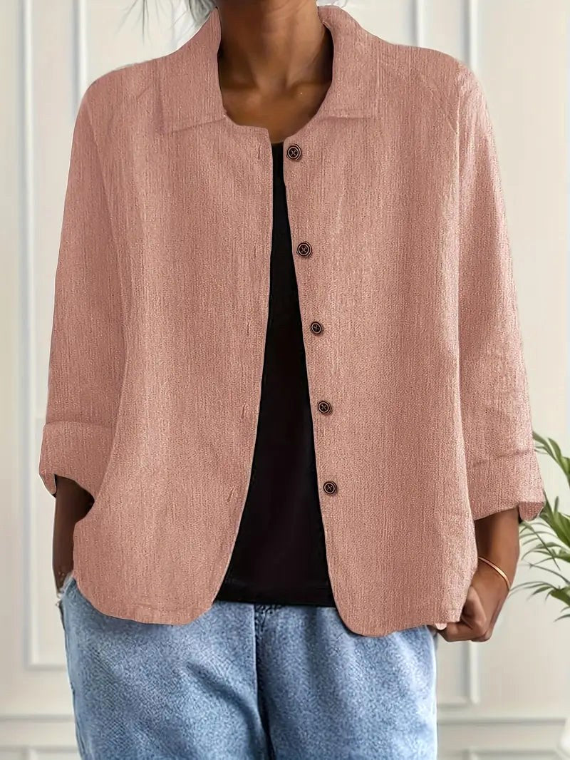 ZENAIDE | CLAY PINK BLOUSE