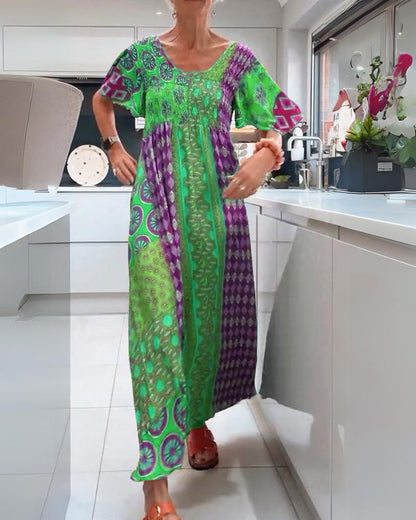 BEATRICE | COLOURFUL BOHEMIAN DRESS