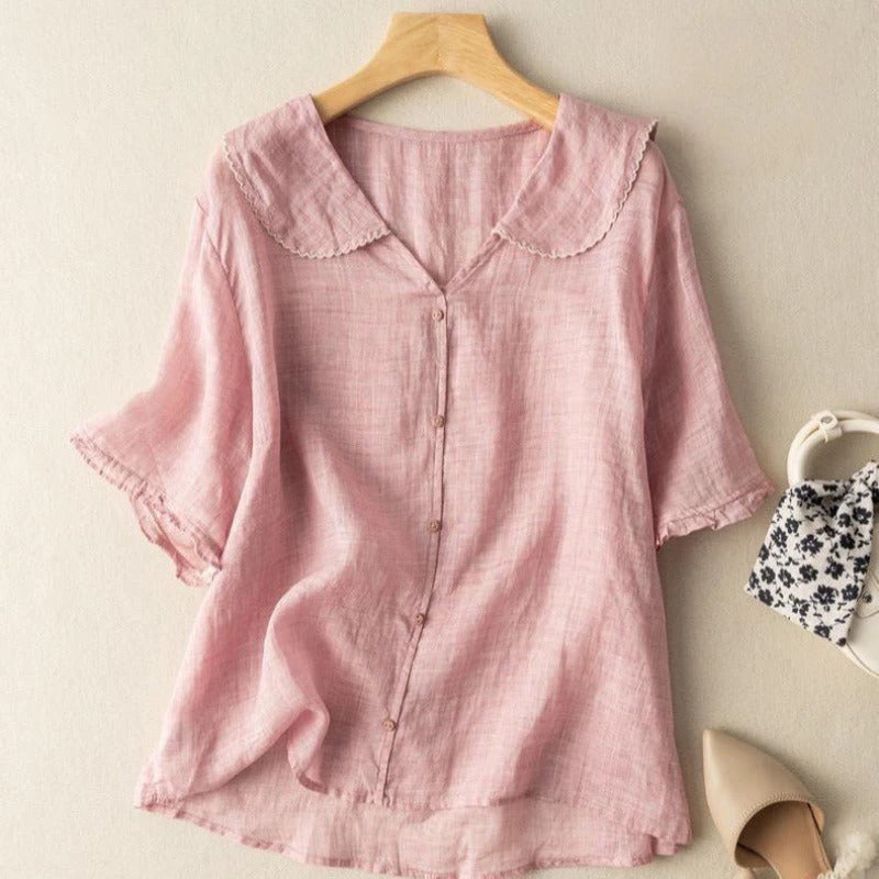 MARGARETHE | VINTAGE BLOUSE WITH BUTTON DETAIL