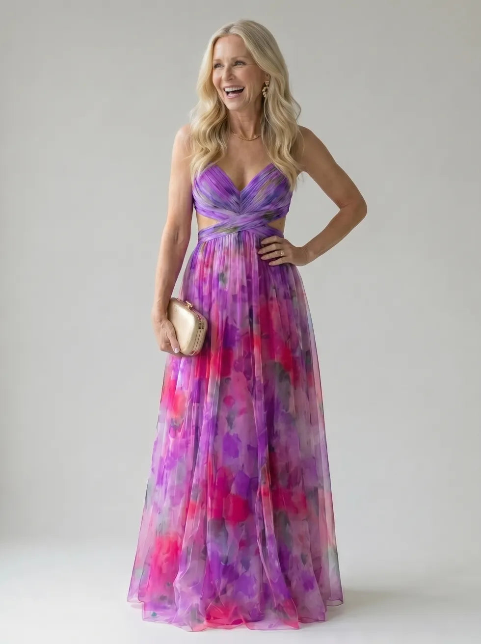 ISEL | SOFT WRAP MAXI DRESS