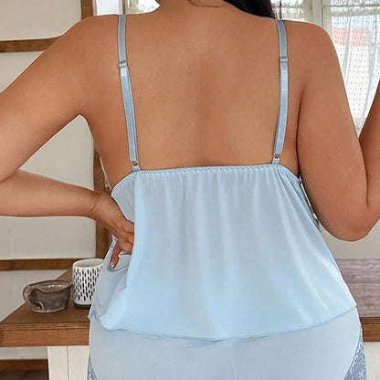 TRUDY | LACE TRIM PYJAMA SET