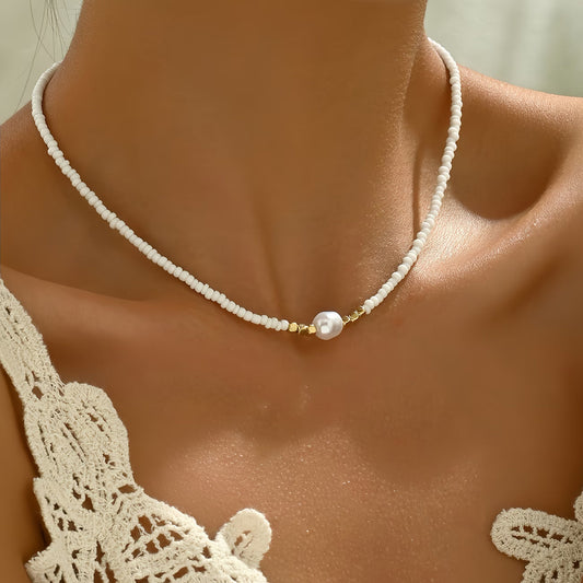 ISLA | MINIMAL PEARL NECKLACE