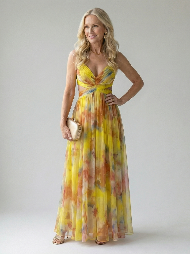 ISEL | SOFT WRAP MAXI DRESS