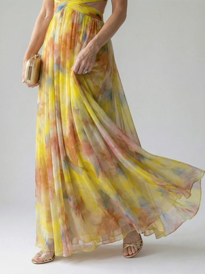 ISEL | SOFT WRAP MAXI DRESS