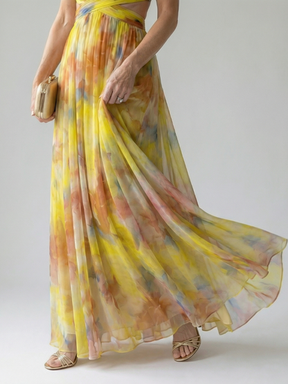 ISEL | SOFT WRAP MAXI DRESS