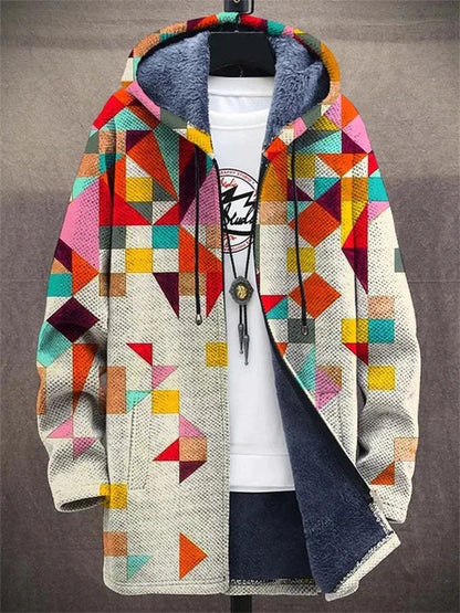 LOTTE | ART-INSPIRED HOODED CARDIGAN