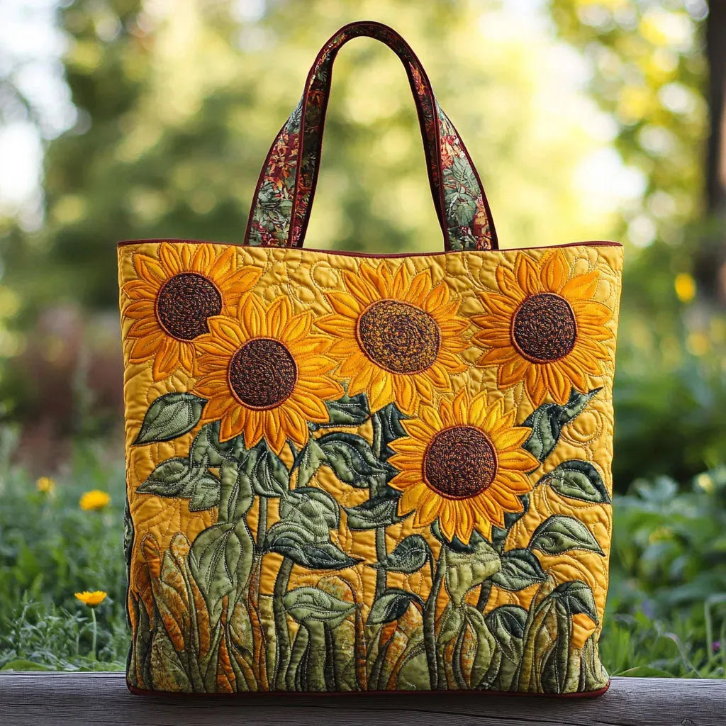 CHARLOTTE | CLASSIC BAG WITH SUNFLOWER PRINT
