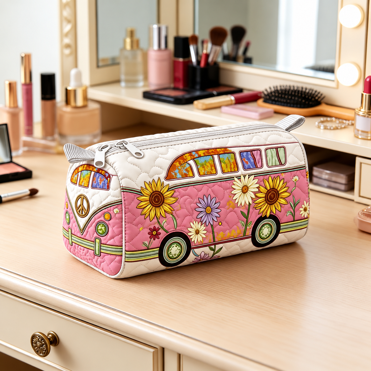 SUNLORA | SUNFLOWER CAMPER COSMETIC BAG