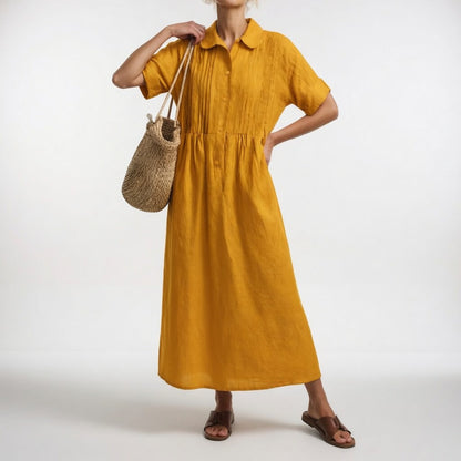 AUDREY | FLUID SUMMER SHIRT DRESS