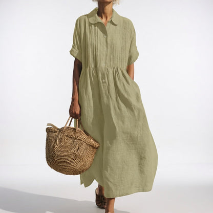 AUDREY | FLUID SUMMER SHIRT DRESS