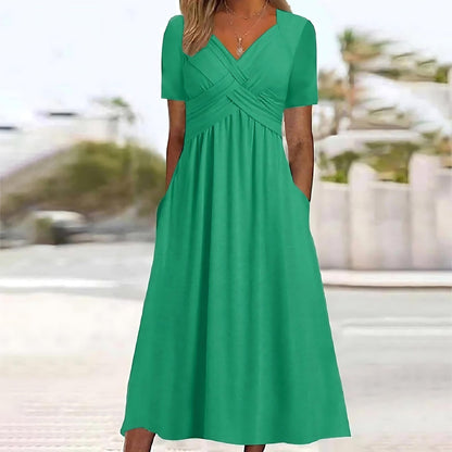 IMOGEN | ELEGANT A-LINE MIDI DRESS