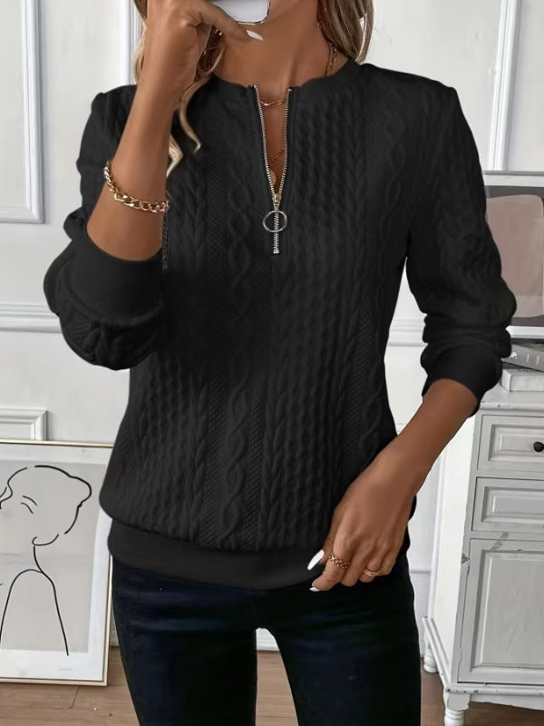 ALICE | ELEGANT QUARTER-ZIP JUMPER