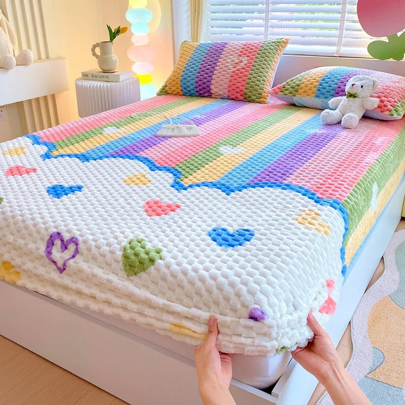 RAINBOWDREAM | COLOURFUL PLUSH BEDDING SET