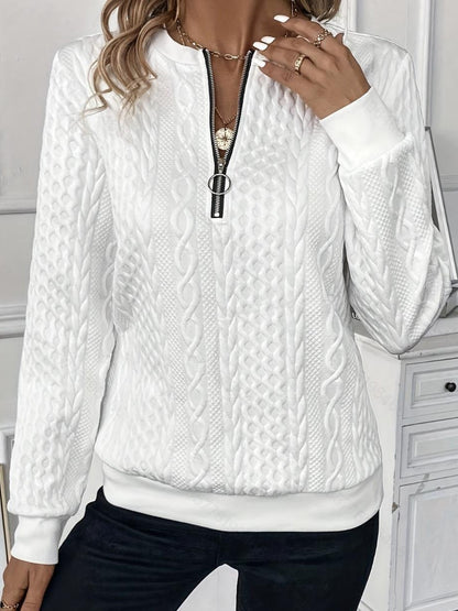 ALICE | ELEGANT QUARTER-ZIP JUMPER