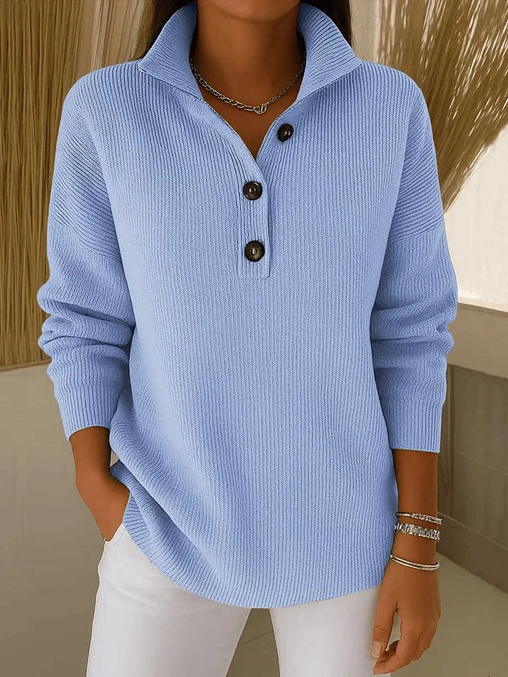 FLORENCE | V-NECK POLO JUMPER
