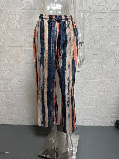 Siena | High-Waist-Leinenhose mit Kordelzug