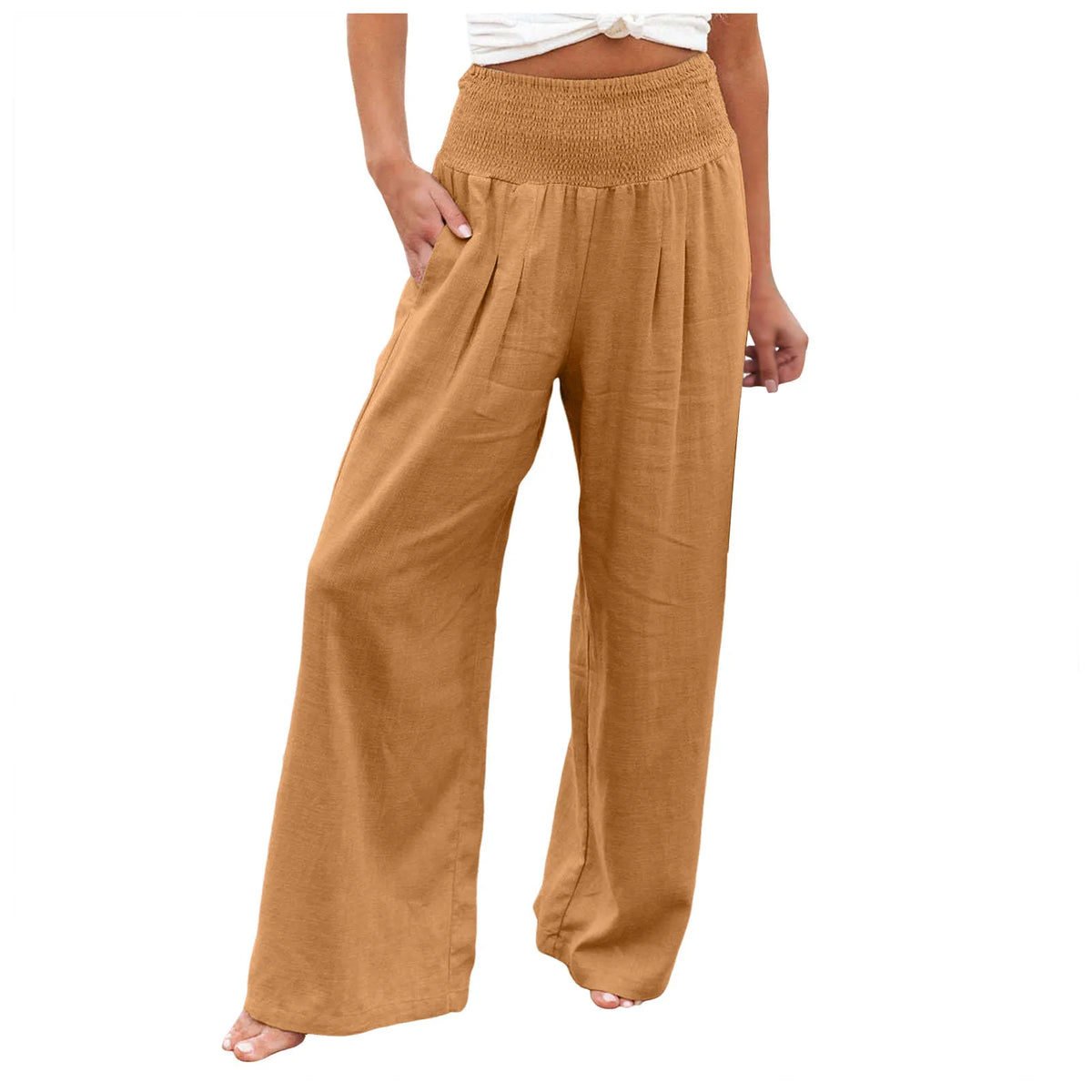 Iris | Wide-Leg-Hose mit Schmokbund