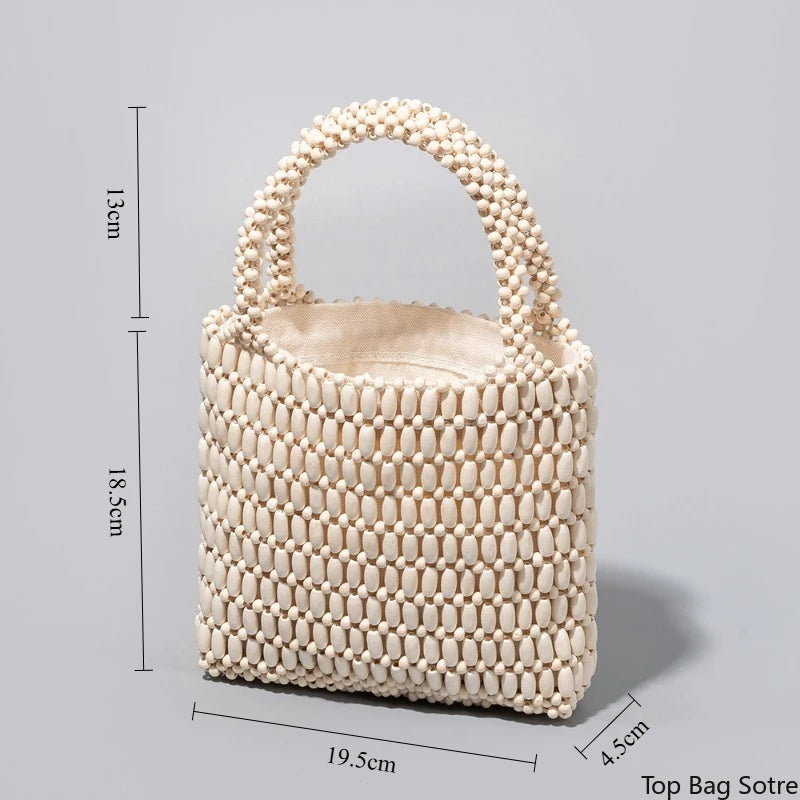 Rocio | Shopper mit Holzperlen