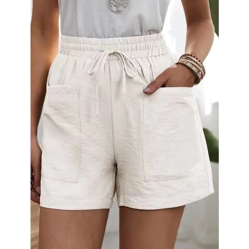Capri | High-Waist-Leinenshorts