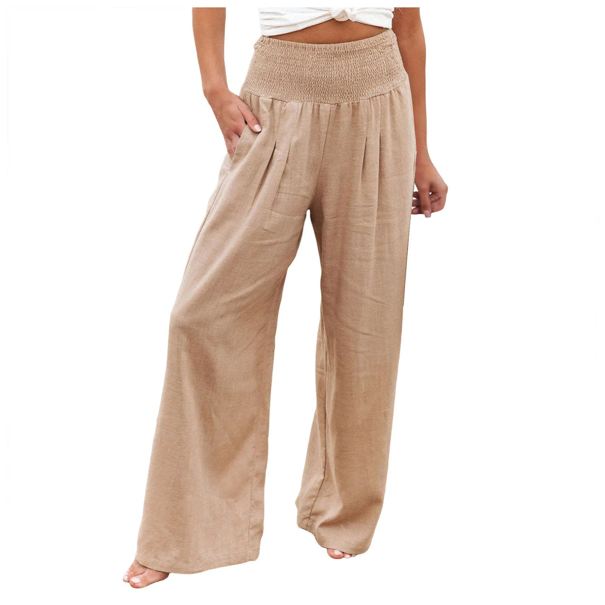Iris | Wide-Leg-Hose mit Schmokbund