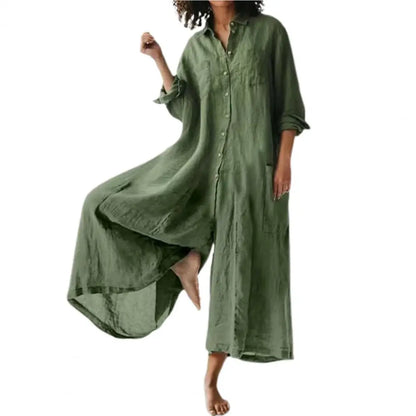 Sol | Oversized-Leinen-Jumpsuit