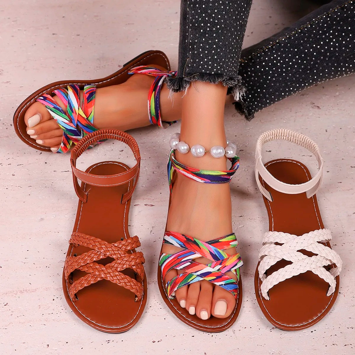 Roca | Römersandalen, flach