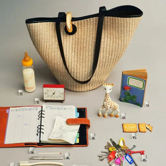 Renata | Geflochtene Bucket Bag aus Stroh