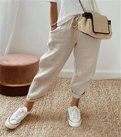 Jade | Knöchellange Wide-Leg-Hose