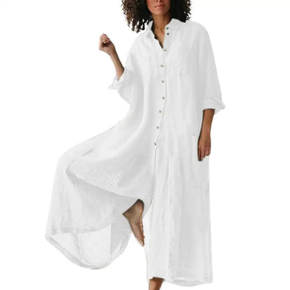 Sol | Oversized-Leinen-Jumpsuit