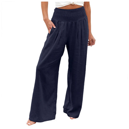 Iris | Wide-Leg-Hose mit Schmokbund