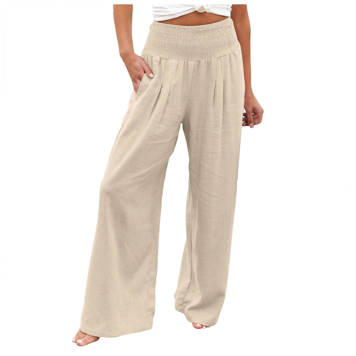 Iris | Wide-Leg-Hose mit Schmokbund