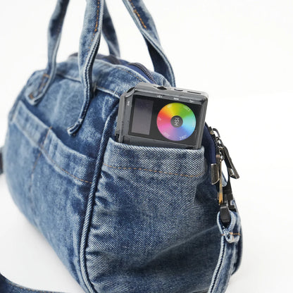 Delfina | Kissen-Shopper aus Used-Denim