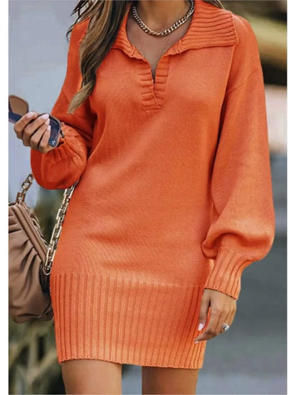Bruma | Strickkleid mit Laternenärmeln
