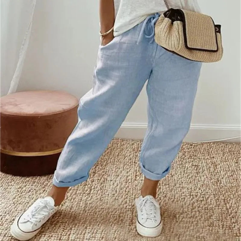 Jade | Knöchellange Wide-Leg-Hose