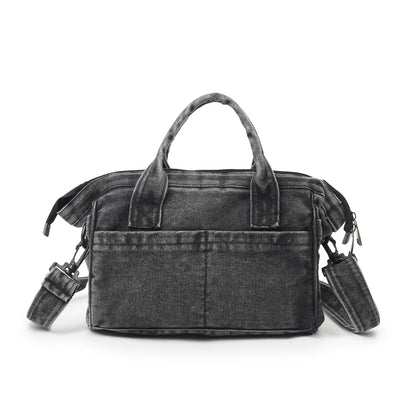 Delfina | Kissen-Shopper aus Used-Denim