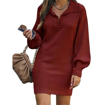 Bruma | Strickkleid mit Laternenärmeln