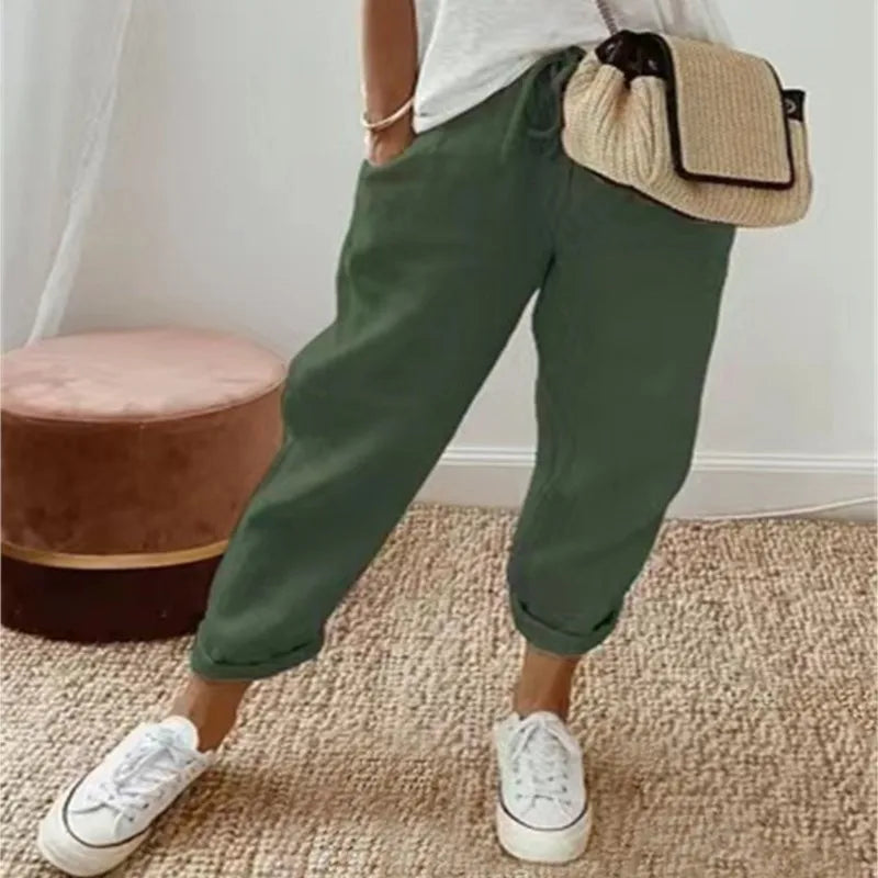 Jade | Knöchellange Wide-Leg-Hose
