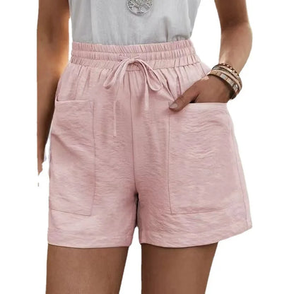 Capri | High-Waist-Leinenshorts