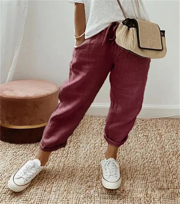 Jade | Knöchellange Wide-Leg-Hose