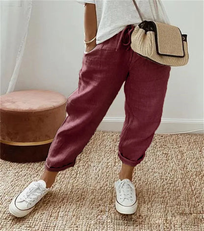 Jade | Knöchellange Wide-Leg-Hose