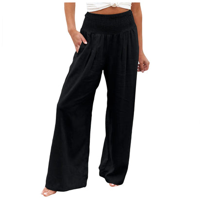 Iris | Wide-Leg-Hose mit Schmokbund